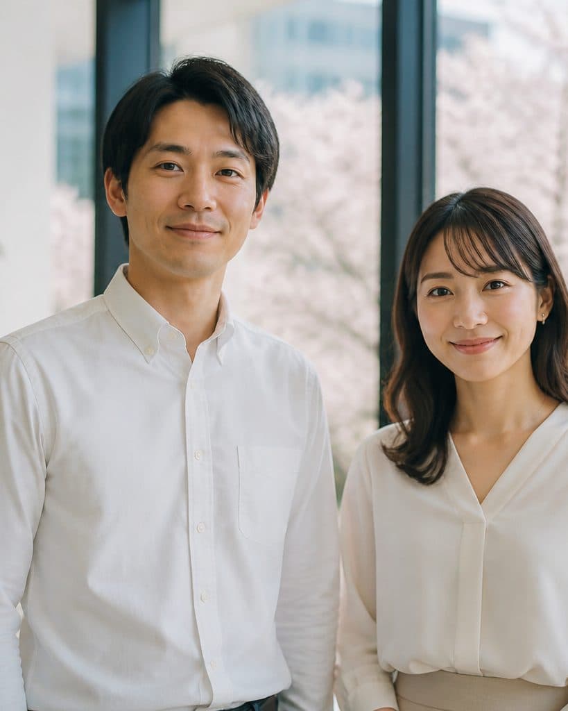 明るいオフィスで並ぶJQITのメンバー